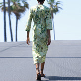 Florta - Buttoned Midi Dress